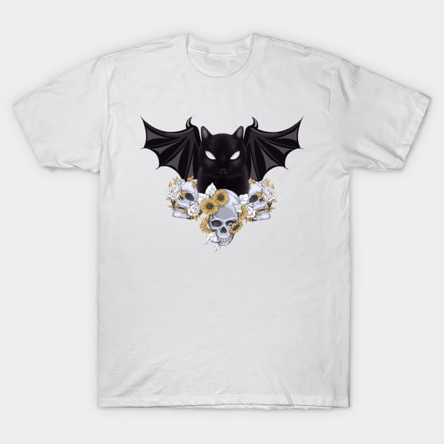 The Batcat Skull T-Shirt by ibra4work